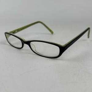 Jill Stuart JS‎ 156-3 Eyeglasses Frame Women Black Green Full Rim 50-17-130mm